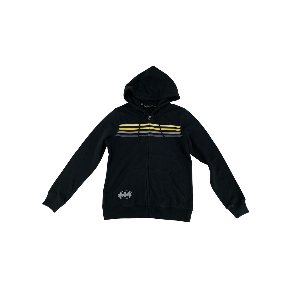 Batman Tracksuit Zip Up Hoodie and Joggers Set Medium Black Good
